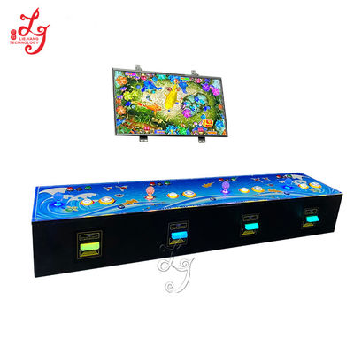 Wall Mounted Type 4 Players Stand Fish Table Gambling Games Machines With Bill Acceptor For Sale
